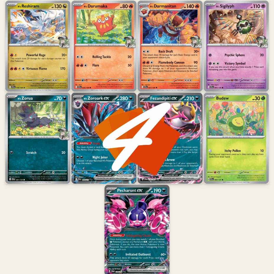 N's ZOROARK ex : Instant Win Attack ! with N's Sigilyph ! PTCGL Gameplay (JOURNEY TOGETHER)